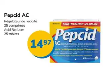 Accès pharma Pepcid AC Acid Reducer 25 tablets offer