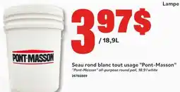 Matériaux Pont Masson Pont-Masson all-purpose round pail, 18.9 l white offer