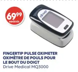 Wellwise by Shoppers Drive Medical MQ3000 OXIMÈTRE DE POULS POUR LE BOUT DU DOIGT offer