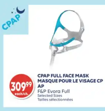 Wellwise by Shoppers F&P Evora Full Masque Pour Le Visage CPAP offer