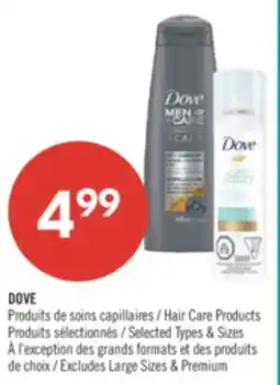 Pharmaprix DOVE Hair Care Products offer