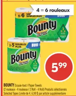 Pharmaprix BOUNTY Paper Towels offer