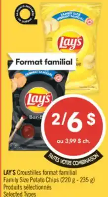 Pharmaprix LAY'S Family Size Potato Chips offer