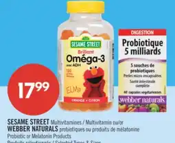 Pharmaprix SESAME STREET Multivitamin or WEBBER NATURALS Probiotic or Melatonin Products offer