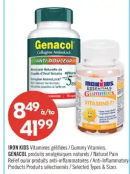 Pharmaprix IRON KIDS Gummy Vitamins, GENACOL Natural Pain Relief or Anti-Inflammatory Products offer