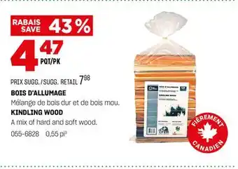 BMR BOIS D'ALLUMAGE offer