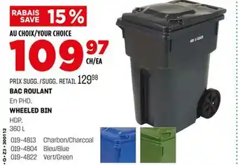 BMR BAC ROULANT offer