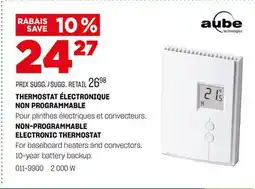 BMR THERMOSTAT ÉLECTRONIQUE NON PROGRAMMABLE offer