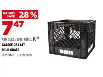 BMR CAISSE DE LAIT offer