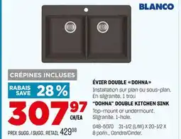 BMR ÉVIER DOUBLE DOHNA offer