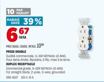 BMR PRISE DOUBLE offer