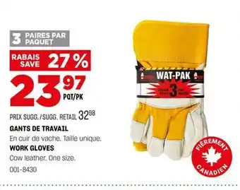 BMR GANTS DE TRAVAIL offer