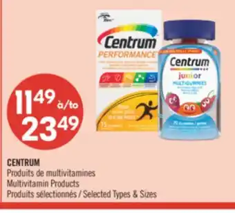 Pharmaprix CENTRUM Multivitamin Products offer