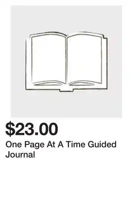 Chapters Indigo One Page At A Time Guided Journal offer