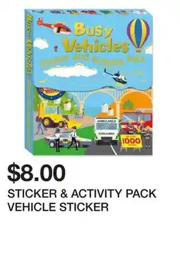 Chapters Indigo STICKER & ACTIVITY PACK VEHICLE STICKER offer