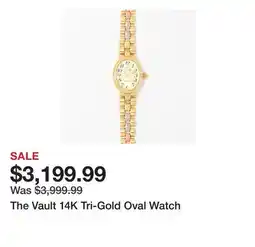 TSC Stores The Vault 14K Tri-Gold Oval Watch offer