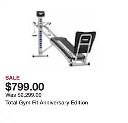 TSC Stores Total Gym Fit Anniversary Edition offer