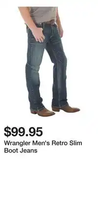 Mark's Wrangler Men's Retro Slim Boot Jeans offer