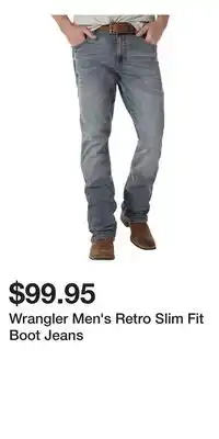 Mark's Wrangler Men's Retro Slim Fit Boot Jeans offer