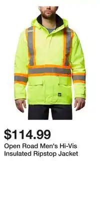 Mark's Open Road Men's Hi-Vis Insulated Ripstop Jacket offer