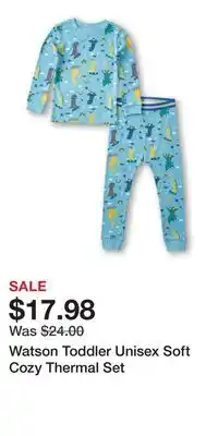 Mark's Watson Toddler Unisex Soft Cozy Thermal Set offer