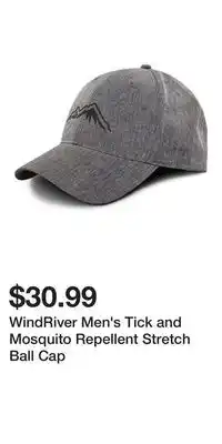 Mark's WindRiver Men's Tick and Mosquito Repellent Stretch Ball Cap offer