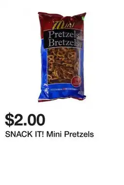 Dollarama SNACK IT! Mini Pretzels offer