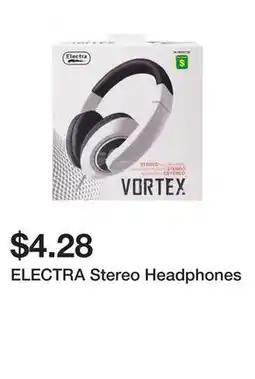 Dollarama ELECTRA Stereo Headphones offer