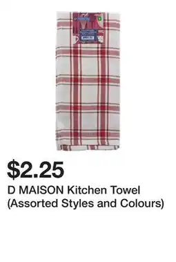 Dollarama D MAISON Kitchen Towel (Assorted Styles and Colours) offer