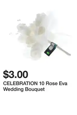 Dollarama CELEBRATION 10 Rose Eva Wedding Bouquet offer