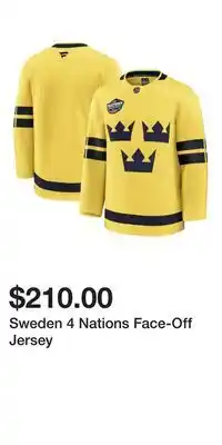 Sport Chek Sweden 4 Nations Face-Off Jersey offer