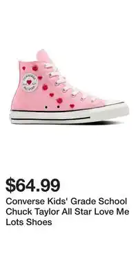 Sport Chek Converse Kids' Grade School Chuck Taylor All Star Love Me Lots Shoes offer