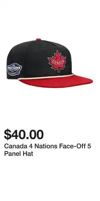 Sport Chek Canada 4 Nations Face-Off 5 Panel Hat offer