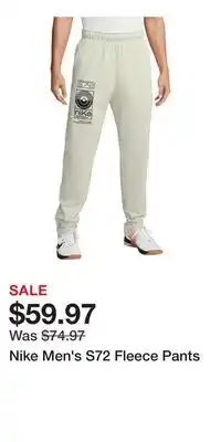 Sport Chek Nike Men's S72 Fleece Pants offer