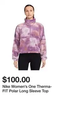 Sport Chek Nike Women's One Therma-FIT Polar Long Sleeve Top offer