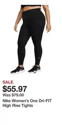 Sport Chek Nike Women's One Dri-FIT High Rise Tights offer