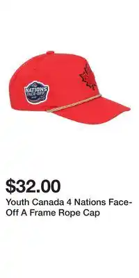 Sport Chek Youth Canada 4 Nations Face-Off A Frame Rope Cap offer