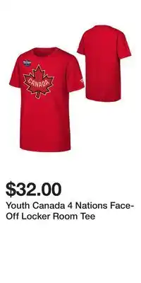 Sport Chek Youth Canada 4 Nations Face-Off Locker Room Tee offer