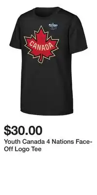 Sport Chek Youth Canada 4 Nations Face-Off Logo Tee offer