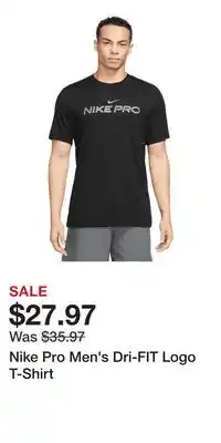 Sport Chek Nike Pro Men's Dri-FIT Logo T-Shirt offer