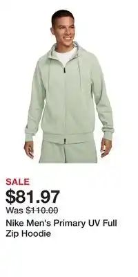 Sport Chek Nike Men's Primary UV Full Zip Hoodie offer