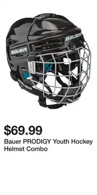 Sport Chek Bauer PRODIGY Youth Hockey Helmet Combo offer