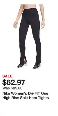 Sport Chek Nike Women's Dri-FIT One High Rise Split Hem Tights offer