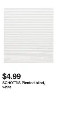 IKEA SCHOTTIS Pleated blind, white offer