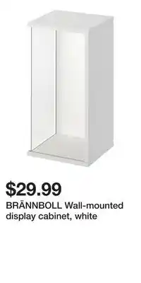 IKEA BRÄNNBOLL Wall-mounted display cabinet, white offer