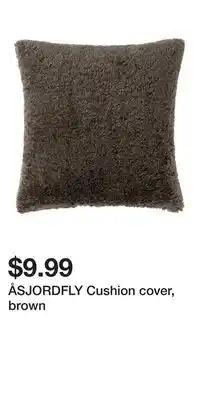 IKEA ÅSJORDFLY Cushion cover, brown offer