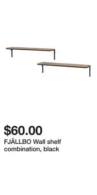 IKEA FJÄLLBO Wall shelf combination, black offer