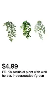 IKEA FEJKA Artificial plant with wall holder, indoor/outdoor/green offer