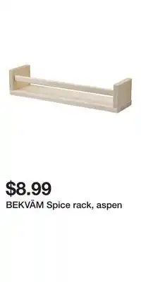 IKEA BEKVÄM Spice rack, aspen offer
