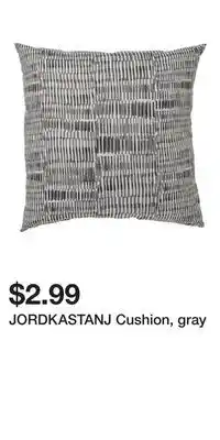 IKEA JORDKASTANJ Cushion, gray offer